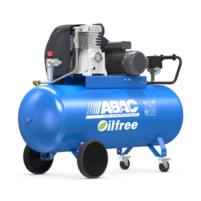 ABAC Pro A39B-0 200 FM3 3Hp, 200Ltr Oil Free (230V) (c.f.m. - 14, L/min. - 396) - The Compressor Warehouse