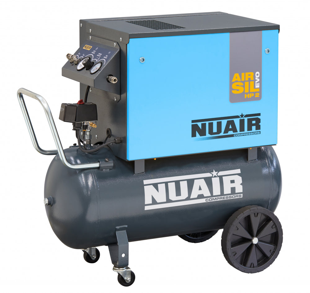 NuAir AIRSIL EVO B3800B-PRO/100 CM3 (c.f.m. - 13.8, L/min. - 390) - The Compressor Warehouse