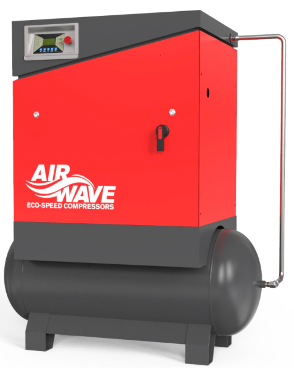 Airwave ECO-Speed, Fixed Speed Compressor, 15hp/11Kw-400V, 52 CFM, 10 Bar 300L Tank Mounted