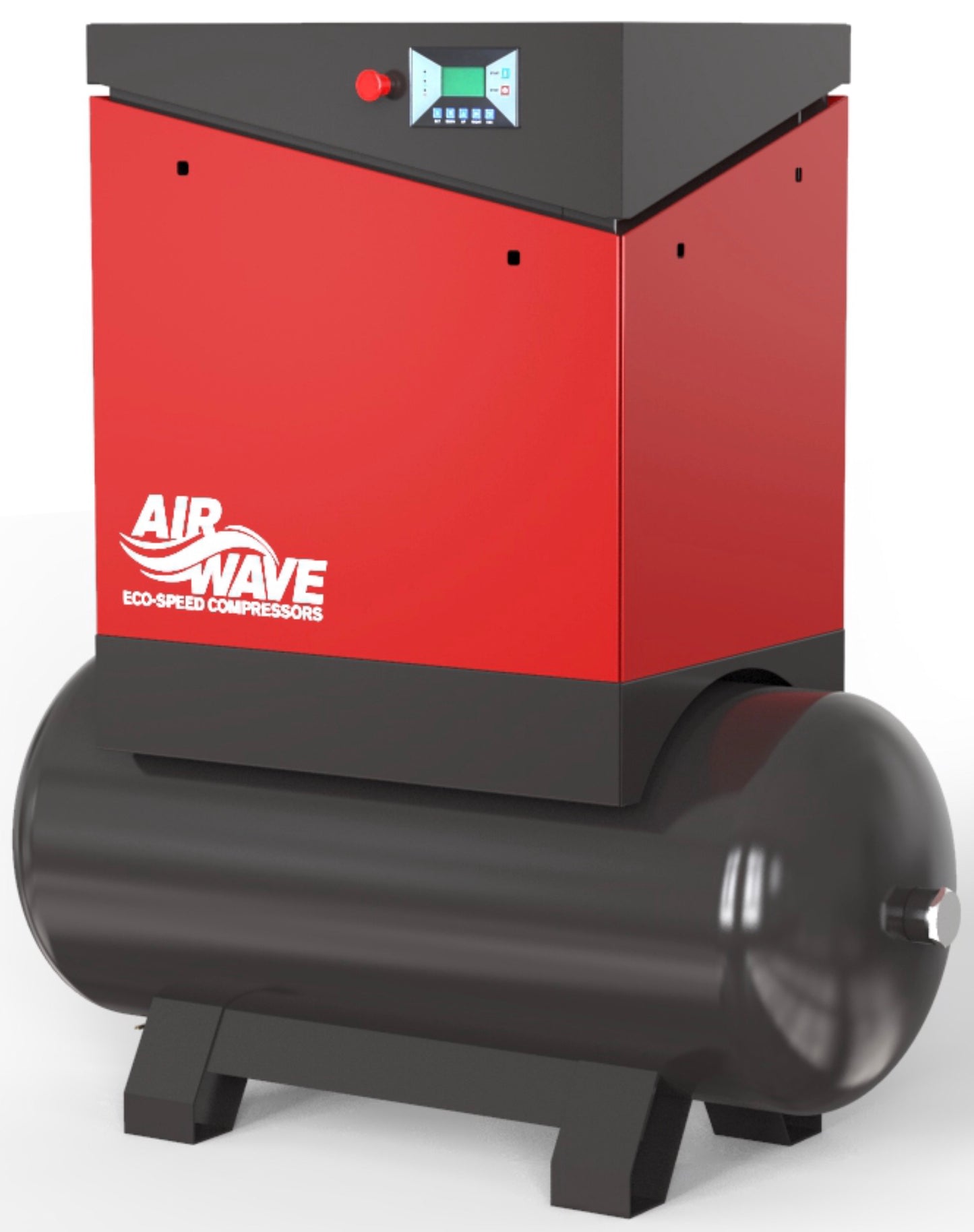 Airwave ECO-Speed, Fixed Speed Compressor, 10hp/7.5Kw-400V, 32 CFM, 10 Bar 300L Tank Mounted