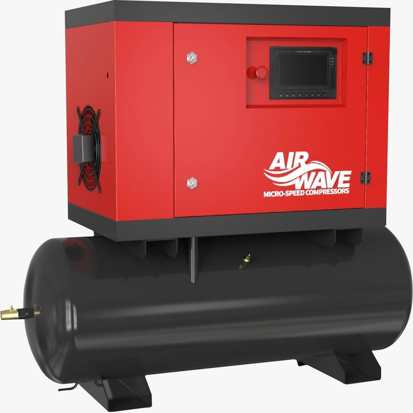 Airwave Micro-Speed, Variable Speed Compressor, 5.5hp/4Kw-400V, 17 CFM, 6-10 Bar 160L Tank Mounted - The Compressor Warehouse