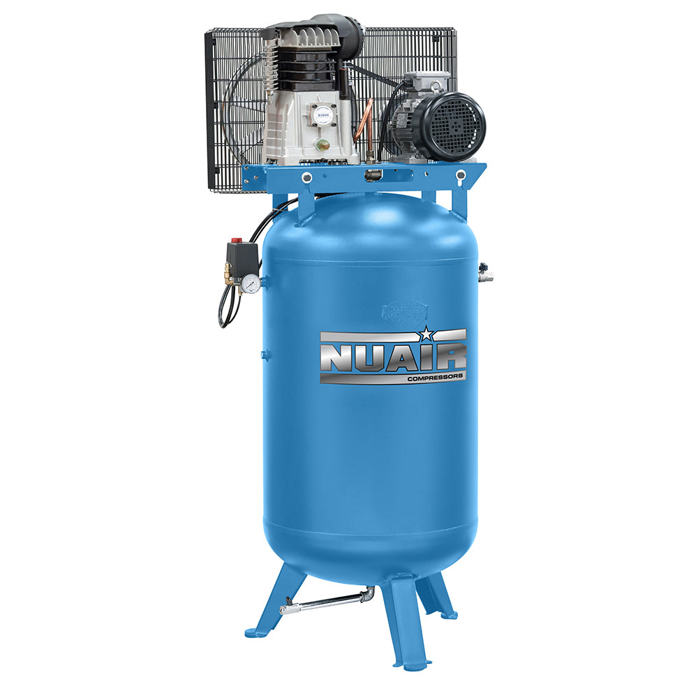 NuAir NB5/270V FT5.5 - Vertical Stationary (c.f.m. - 22.9, L/min. - 640) - The Compressor Warehouse