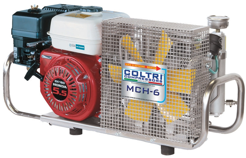 Coltri ICON 100 SH/I - Honda Petrol Stainless Steel (MCH6/SH ) (c.f.m. - 3.5, L/min. - 100) - The Compressor Warehouse